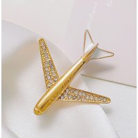 XSB294 - Elegant Aircraft Brooch 